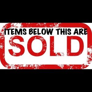 BELOW ITEMS ARE SOLD